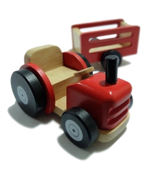 Tano - Traktor mit Anh�nger - Holzspielzeug f�r Kinder ab 3 Jahre