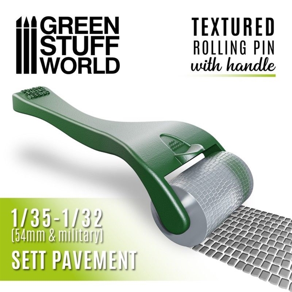Green Stuff World - Strukturierte Walze mit Griff