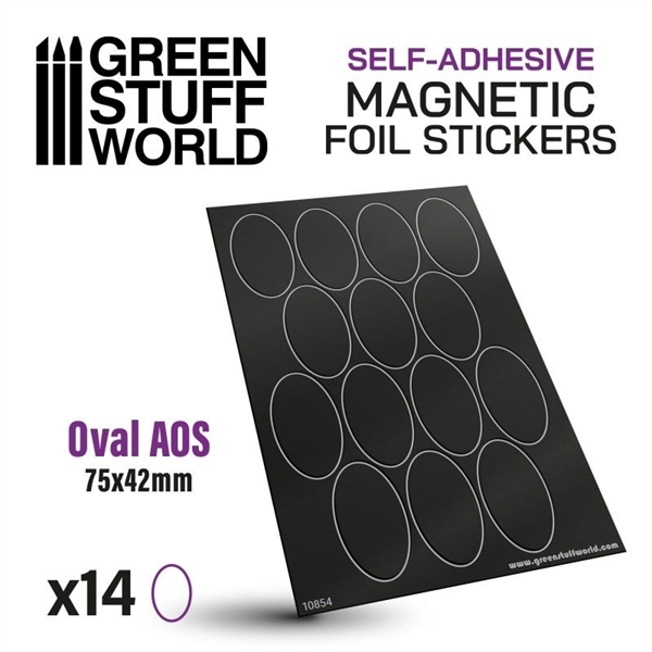 Green Stuff World - Magnetfolienaufkleber Oval