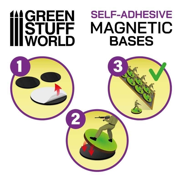 Green Stuff World - Magnetfolienaufkleber Eckig