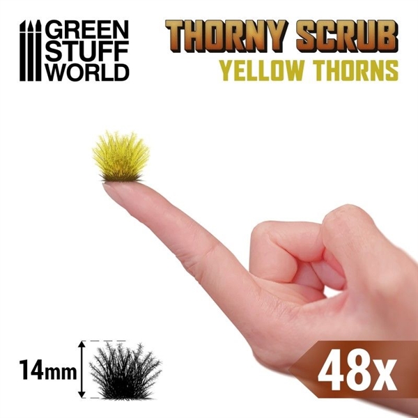 Green Stuff World - Thorny Scrub , Yellow Thorns