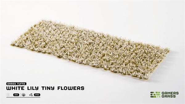 Gamers Grass - White Lily Tiny Flowers (4mm)