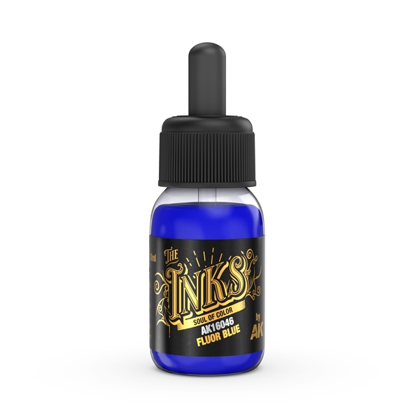 AK Interactive - The Inks: Fluor Blue