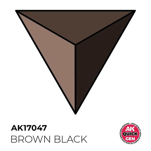 AK Quick Generation Acrylics - Brown Black