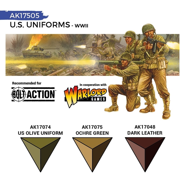 AK Quick Gen. Acrylics - Set: US Uniforms