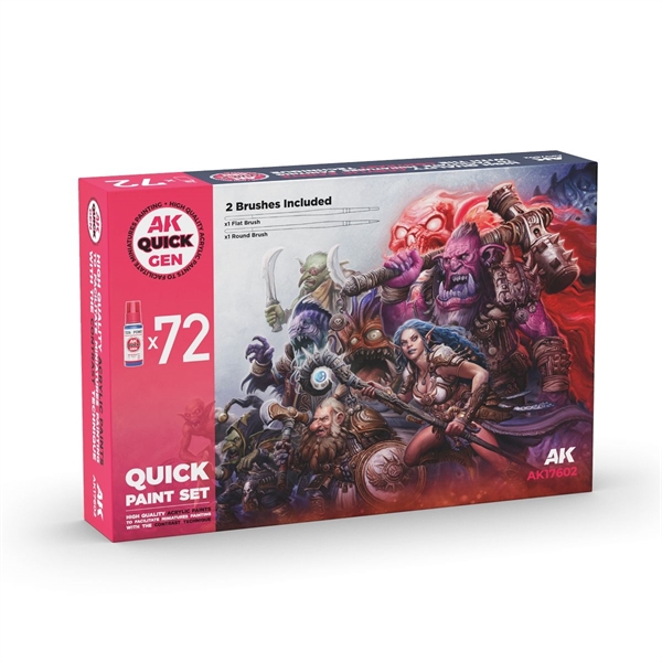 AK Quick Gen. Acrylics - Quick Paint Set 72