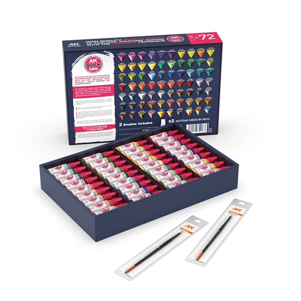 AK Quick Gen. Acrylics - Quick Paint Set 72