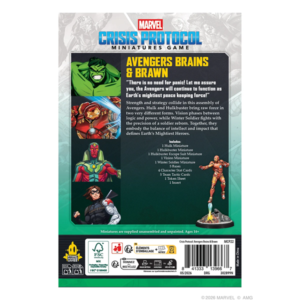 Marvel: Crisis Protocol - Avengers Brains & Brawn