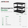 ARTECSIS Schuhregal Kunststoff Premium 3 oder 5 Ebenen