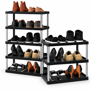 ARTECSIS Schuhregal Kunststoff Premium 3 oder 5 Ebenen