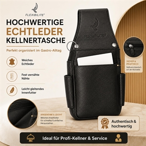 FLEXIBILITE mit Stahlkette – Kellnertasche
