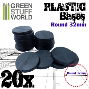 Green Stuff World - Plastik Bases Rund