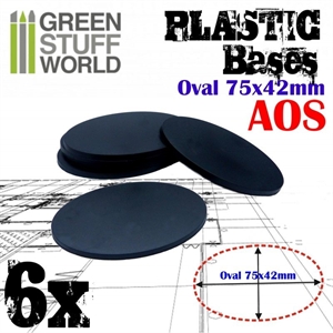 Green Stuff World - Plastik Bases Oval