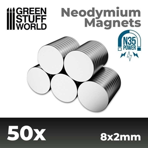 Green Stuff World - Neodym-Magnete 8x2mm