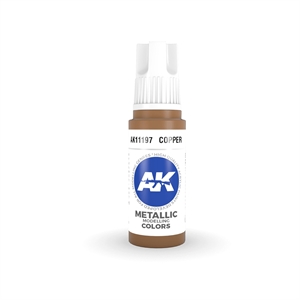 AK 3rd Generation Acrylics - Copper Metallic