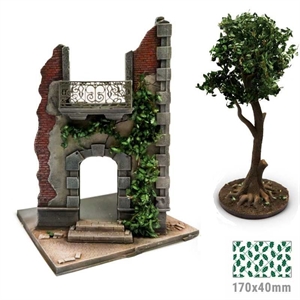 Green Stuff World -Bl�ttermatte, Eiche Dunkelgr�n