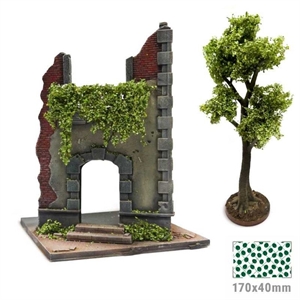 Green Stuff World - Bl�ttermatte, Birke Hellgr�n