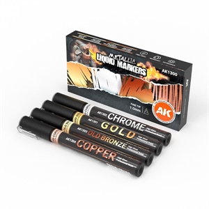 AK Liquid Markers - Markers Set, Metallic