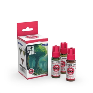 AK Quick Gen. Acrylics - Set: Forest & Jungle