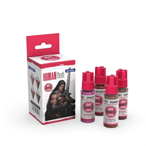 AK Quick Gen. Acrylics - Set: Human Flesh