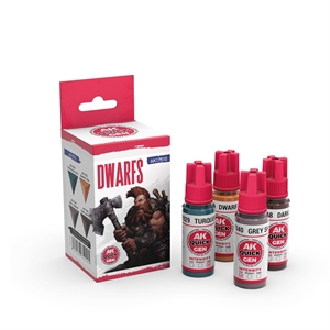 AK Quick Gen. Acrylics - Set: Dwarfs
