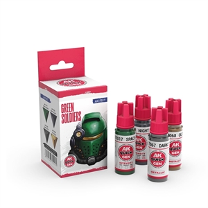 AK Quick Gen. Acrylics - Set: Green Soldiers