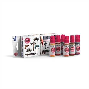 AK Quick Gen. Acrylics - Set: Metallics