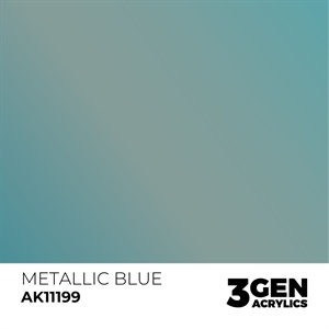 AK 3rd Generation Acrylics - Blue Metallic