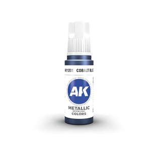AK 3rd Generation Acrylics - Cobalt Blue Metallic