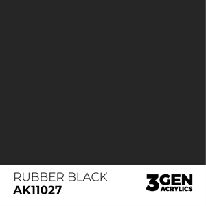 AK 3rd Generation Acrylics - Rubber Black