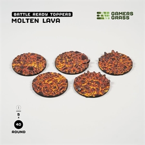 Gamers Grass - Base Toppers, Molten Lava 5Stk.