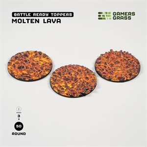 Gamers Grass - Base Toppers, Molten Lava 3Stk.