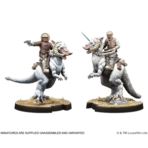 Star Wars: Legion - Cptn Solo & Cmder Skywalker on Tauntaun